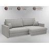 Sofá Tango 1,80m sem Caixa, Retrátil e Reclinável Linho Soft Prata - Netsofas - 2
