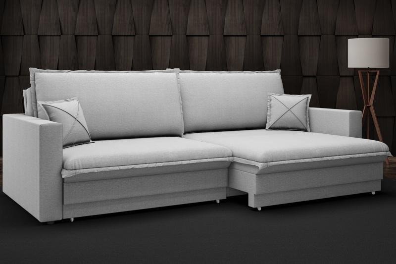 Sofá Tango 1,80m sem Caixa, Retrátil e Reclinável Linho Soft Prata - Netsofas