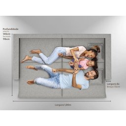 Sofá Tango 1,80m sem Caixa, Retrátil e Reclinável Linho Soft Prata - Netsofas - 7