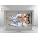 Ver mais imagens de Sofá Tango 1,80m sem Caixa, Retrátil e Reclinável Linho Soft Prata - Netsofas