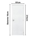 Ver imagem 3 de Kit Porta Pronta 214x97cm Fechadura Externa Sólido Acabado Germano Abertura Direita