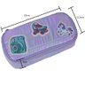 Kit Mochila Escolar Rodinhas Meninas Infantil Holográfica com Lancheira + Estojo + Chaveiro - Lilás - 5