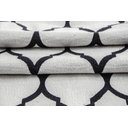 Ver imagem 3 de Tapete Capacho Porta Entrada 65CMX40CM Arabesco Branco Preto