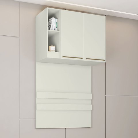 Ponte Solteiro Modulado Predileto 2 Portas Areia - Móveis Henn