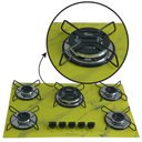 Ver imagem 4 de Cooktop 5bocas Tripla Chama 127/220v Marmo Amarelo