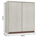 Ver imagem 3 de Armário Aéreo Cozinha de Canto New 2 Portas Legno/nogueira Ae160 - Fellicci
