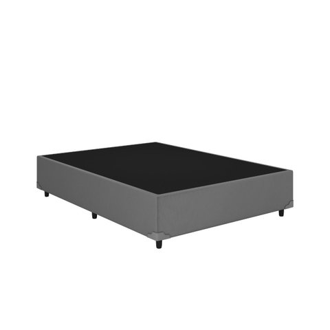 Cama Base Casal Cinza Colchão Fit D33 Espuma 138x188 - Ortobom
