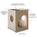 Ver imagem 5 de Mesa Lateral de Apoio para PET Aberturas Discovery Bege
