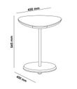 Ver imagem 4 de Mesa de Apoio Lateral Orgânica Moderna para Sala de Estar 100% MDF Bel Artely Verde Menta
