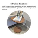 Ver imagem 6 de Mesa Lateral de Apoio Bel Marrom