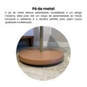 Ver imagem 7 de Mesa de Apoio Lateral Orgânica Moderna para Sala de Estar 100% MDF Bel Artely Marrom Terracota