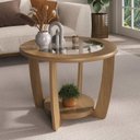 Ver imagem 1 de Mesa de Centro 100% MDF com Vidro Temperado Curve Artely Carvalho