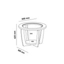 Ver imagem 4 de Mesa de Centro 100% MDF com Vidro Temperado Curve Artely Carvalho