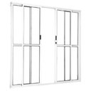 Ver imagem 2 de Porta Sacada de Alumínio 4 Folhas 210 X 200cm com Fechadura Linha 25