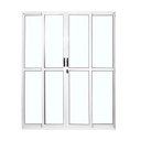 Ver imagem 3 de Porta Sacada de Alumínio 4 Folhas 210 X 200cm com Fechadura Linha 25