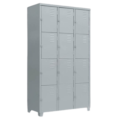 Armário Roupeiro de Aço Vestiário Academia 12 Portas Locker