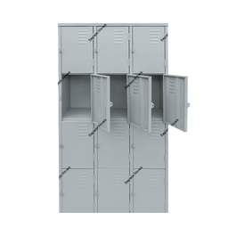Armário Roupeiro de Aço Vestiário Academia 12 Portas Locker - 2