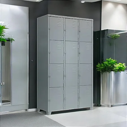 Armário Roupeiro de Aço Vestiário Academia 12 Portas Locker - 5