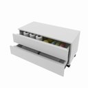 Ver imagem 7 de Gabinete Rodizio para Banheiro com Espelheira 80cm Branco