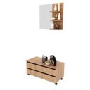 Ver imagem 4 de Gabinete Rodizio para Banheiro com Espelheira 80cm Marrom