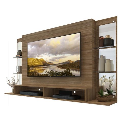 Painel TV 60" com Espelho Nairóbi Multimóveis V3150 Nogueira