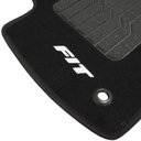 Ver imagem 6 de Jogo de Tapete Automotivo Carpete New Fit 2015 À 2018 Soft Logo Bordado Preto 5 Peças S/m Soft Preto