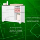 Ver imagem 5 de Comoda Zaki 1 Porta 4 Gaveta Branco Fosco - Reller