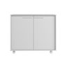 Balcão Multiuso 2 Portas 2 Prateleiras com Rodízios MDP 12mm - 7
