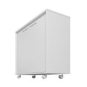 Ver imagem 2 de Balcão Multiuso 2 Portas 1 Prateleira com Rodízios Branco