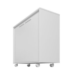 Balcão Multiuso 2 Portas 2 Prateleiras com Rodízios MDP 12mm - 2