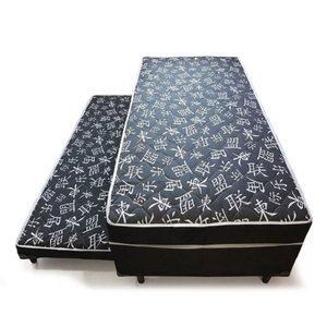 Bicama Solteiro Colchão Conjugado D28 com Cama Auxiliar 10cm