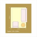 Ver imagem 5 de Tapete Retangular Liso 150x200cm São Francisco Niazitex