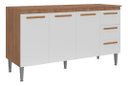 Ver imagem 2 de Balcão Cozinha Madeira Joia 1.50m Madeirado / Branco