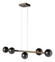 Ver imagem 6 de Pendente Luminaria Lustre de Teto Jabuticaba 5 Globos Vidro Decoração Iluminação Casa Sala Cozinha