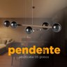 Pendente Luminaria Lustre de Teto Jabuticaba 5 Globos Vidro Decoração Iluminação Casa Sala Cozinha - 3