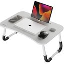 Ver imagem 5 de Mesa para Notebook Portátil Fortrek Lapdesk com Gaveta Embutida Branco [f002]