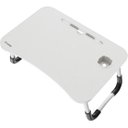Ver imagem 3 de Mesa para Notebook Portátil Fortrek Lapdesk com Gaveta Embutida Branco [f002]