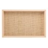 Bandeja de Madeira com Sisal e Bambu Bege 45x30x4cm - 4