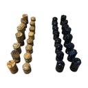 Ver imagem 4 de Peças de Jogo de Xadrez de Pedra Sabão - 16 Claras e 16 Escuras