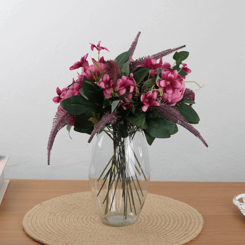 Hastes Para Arranjo de Flores Artificiais Peônia e Dryandra