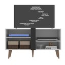 Ver imagem 4 de Rack para TV até 43 Polegadas 107cm 2 Prateleiras Soberano Branco