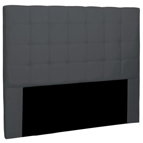 Cabeceira Estofada Cama Box Casal King Size Verona 195cm Suede Cinza - Desk Design