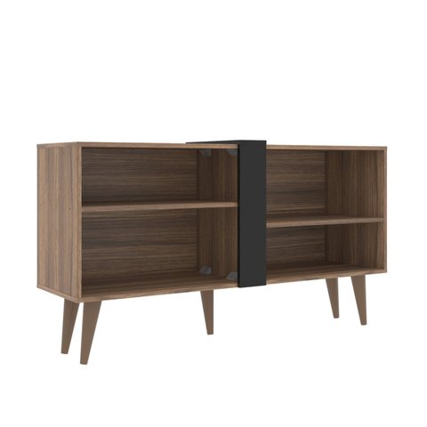 Rack para TV até 43 Polegadas 107cm 2 Prateleiras Soberano Marrom Castanho