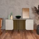 Ver imagem 2 de Buffet 4 Portas Elegance Cor Off White/pinho - Artely