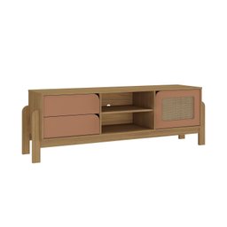 Rack para Tv até 60 Polegadas com Impressão em Palha Nature - 6