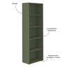 Estante para Livros 5 Prateleiras 180cmx60cm Multy - 4