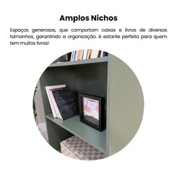 Estante para Livros 5 Prateleiras 180cmx60cm Multy - 6