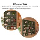 Ver imagem 7 de Estante de Livros 60CMX180CM 5 Prateleiras Multy Verde/Menta
