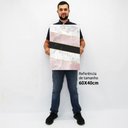 Ver imagem 3 de Quadro Decorativo em Canvas Geométrico Mármore Rosa, Branco e Preto TaColado Moldura Branca 60 x 40c