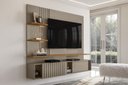Ver imagem 4 de Painel Para Tv Até 65'' 3 Portas Led Bancada Suspensa Atena Fendi Naturale - Madetec